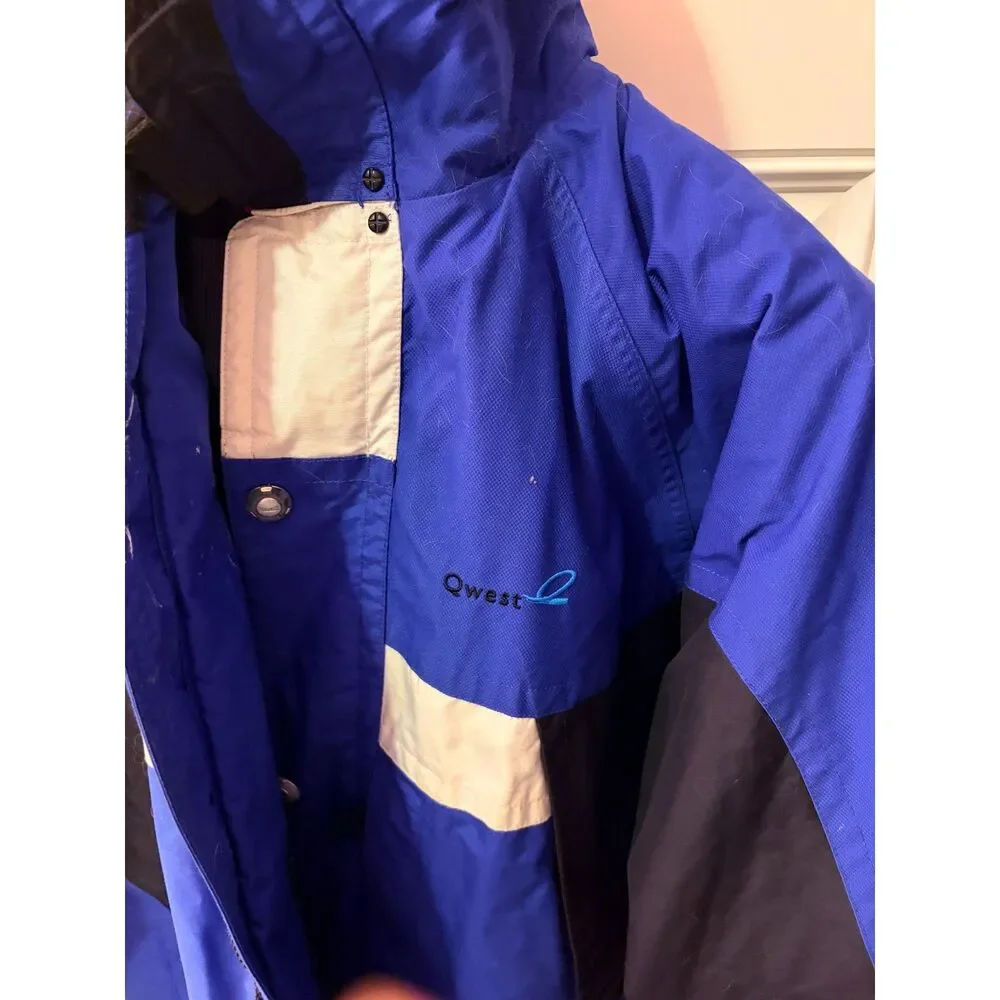 Marker 2002 Salt Lake City Olympics Hooded Ski Winter Coat Blue Men's Large